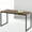 Brown, variant on Bellamy Studios Jennifer 55" x 29" White Frame Desk, Natural