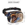 thumbnail image 4 of Bingfone Aigle avec Drapeaux USA Sacs Banane pour Femmes Sacs de Taille à la Mode avec Sangle Réglable Imperméable Partout Sac Bandoulière pour Entraînement Course Voyage, 4 of 9