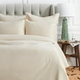 thumbnail image 3 of 20" x 26" Delfina Ivory Cotton Standard Sham - Machine Washable, 3 of 5