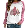 thumbnail image 2 of Christmas Sweatshirts for Women Size S-5XL Xmas Tree Graphic Ugly Christmas Sweatshirt Womens Long Sleeve Crewneck Sweatshirts Sale 2023 Fall Winter Loose Fit Tops Sweater qILAKOG, 2 of 3