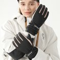 thumbnail image 3 of DPTALR Woman's Gloves Winter Outdoor Windproof Ski Riding Touch-Screen Plus Velvet Double Layer Warm Gloves, 3 of 3