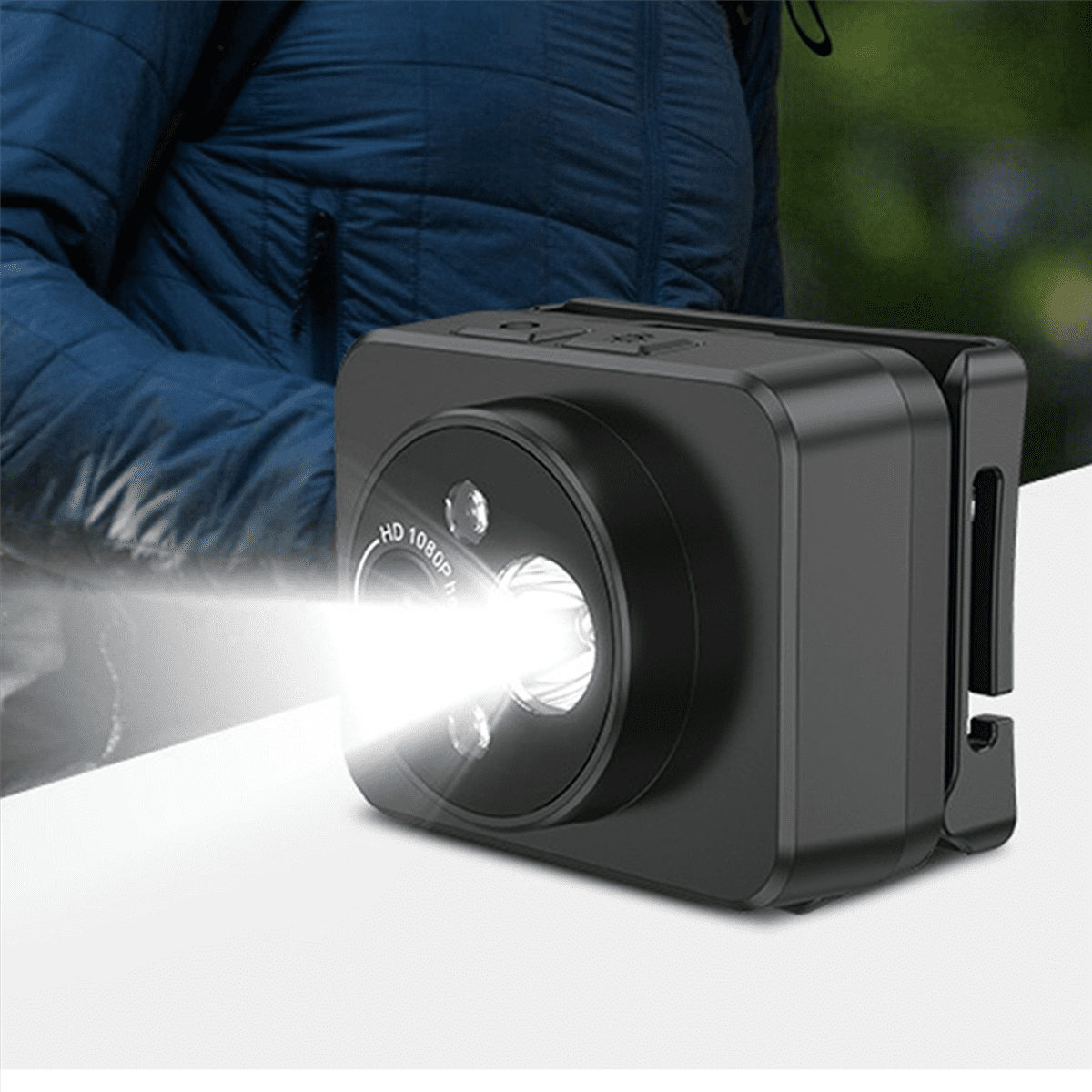 2X Head-Mounted Sports Camera HD PTZ Anti-Shake Camera Short Video Cycling Outdoor Video Recorder Vlog Recorder,2 x Head-mounted sports camera