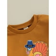 thumbnail image 5 of Liacowi Baby Girls Boys Thanksgiving Bodysuits Infant Long Sleeve Crew Neck Pie Turkey Print Romper Onesie 6M 12M 18M 24M Newborn Spring Fall Christmas Clothes, 5 of 8