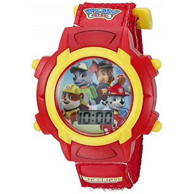 Nickelodeon PAW5003 Reloj de cuarzo rojo con pantalla digital para niños Accutime Accutime