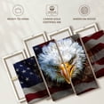 thumbnail image 6 of Elephant Stock Bald Eagle On Us Flag Wall Art - Horizontal Multi Panel Canvas - Living Room Wall Decor - Animal Multi Panel - Brown And Red Decor - 36" x 22", 6 of 8