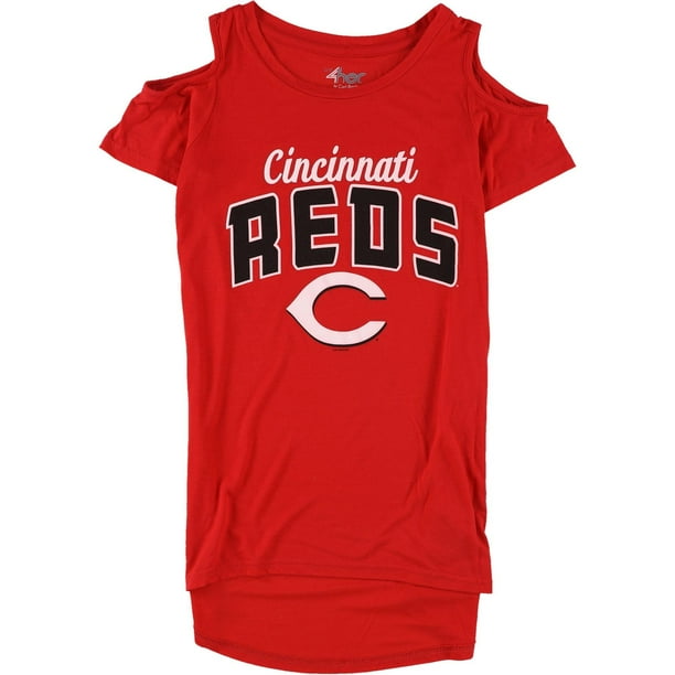 G-III Sports Cincinatti Reds playera gráfica para mujer, rojo, XS