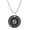 Black Cancer, variant on Women's Men's Stainless Steel Round Coin Constellation Necklace Horoscope Jewelry Black Taurus