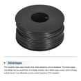 thumbnail image 3 of Uxcell 22AWG Stranded Wire Hookup 30M/100ft Black, Electrical Wire UL1007 Spool, 3 of 6