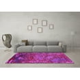 thumbnail image 3 of Ahgly Company Indoor Round Oriental Pink Industrial Area Rugs, 4' Round, 3 of 4