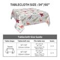 thumbnail image 7 of Wukai Cute Dinosaur Waterproof Tablecloth for Kitchen Dining, Fits Square Tables for 2-4 Seats -54"x54", 7 of 7