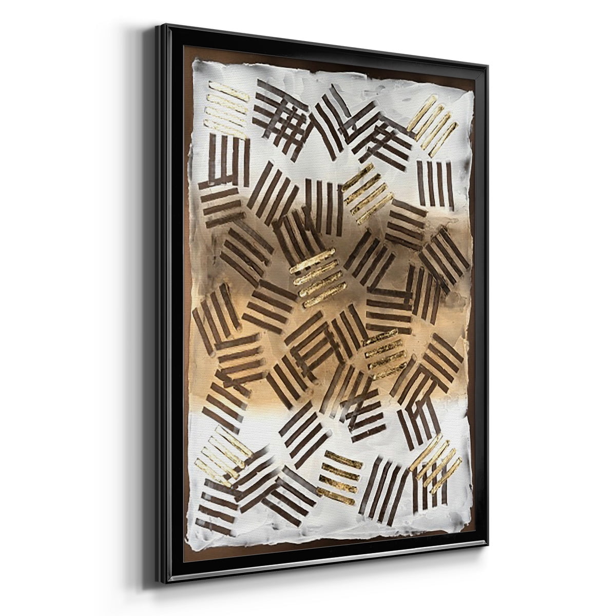Raffia Palm II Premium Framed Print, in Gold, Black, or Silver - Ready to Hang