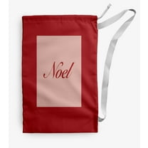 Simply Daisy Noel 18 x 29 in Orange Laundry Bag