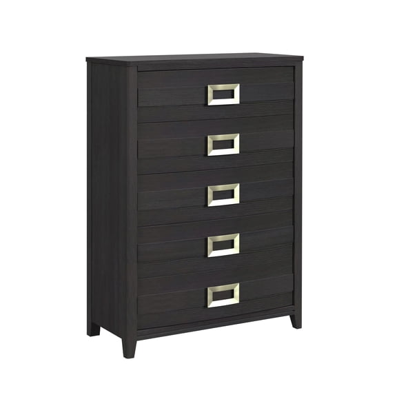 Picket House Furnishings Chett 5-Drawer Chest in Black
