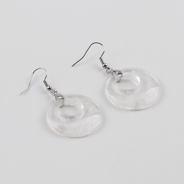 Bijoux pour Femmes en Cristal Onyx Boucles d'Oreilles Pendantes Rondes en Forme d'Œil de Tigre