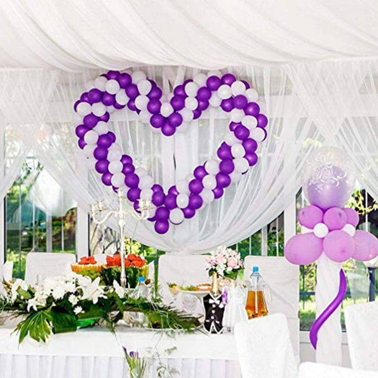 25-Foot Clear Plastic Balloon Decorating Strip - Easy DIY Balloon Garland & Arch Maker For Parties