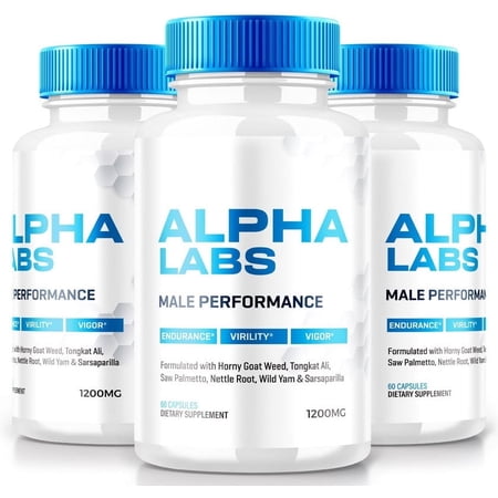 (3 Pack) Alpha Labs Capsules, Dietary Supplement for Overall Health, Complete Daily Formula for Maximum Strength and Endurance, Advanced Formula Pills, AlphaLabs Reviews (180 Capsules)