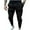 Black, variant on JURANMO Mens Casual Cargo Pants Stretch Elastic Waist Joggers Pants Tapered Sweatpants with Multi Pockets Fall Savings Khaki XL