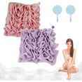 thumbnail image 1 of The Leeffa esponja suave y toallita, esponja de baño 2 en 1, lufa de baño Loufee, lufa trasera para ducha, lufa de ducha con cordón – lufa de viaje (J, 2 unidades), 1 of 7