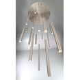 thumbnail image 4 of 31446-035 Eurofase Lighting Santana Linear Chandelier 18 Light - 10 Inches Wide by 20 Inches High-Antique Brass Gold Finish, 4 of 16