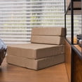 thumbnail image 1 of Sofá Cama Plegable - Individual - Marrón Claro- MEMORY FOAM HOME SOFA CAMA COZY, 1 of 10