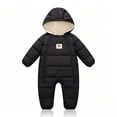 thumbnail image 2 of 6-12 Months Newborn Preemie Boys Girls Underwear Pajamas Rompers Infant Snowsuit Toddler Winter Coat Baby Girl Clothes Warm Jacket 0 3 3 6 Month Black Bodysuit Baby Gift, 2 of 7
