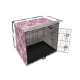 thumbnail image 6 of Floral Dog Crate Cover, Romantic Composition of Chrysanthemums Illustration Drawn by Hand, Easy to Use Pet Kennel Cover Small Dogs Puppies Kittens, 7 Sizes, Pink Pale Fuchsia and White, by Ambesonne, 6 of 6