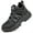 Black, variant on LASUDRAA Steel Toe Boots for Men Comfortable Work Boots Slip-Resistant Puncture-Resistant High-Top Safety Shoes