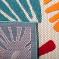 thumbnail image 4 of SAFAVIEH Cabana Roscoe Floral Indoor/Outdoor Area Rug, Ivory/Blue, 6'7" x 9', 4 of 13