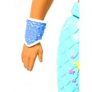 Barbie Dreamtopia Merman Doll, Blonde with Pink Seashell Necklace