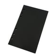 thumbnail image 1 of A6 Planner Refill, Refillable Notebook Paper, 6 Ring Binder Refill, for compatible with Filofax, Black Paper, All Blank, 2 Pages per Sheets, 40 Sheets in Total A6 3.74'' x 6.69'', 1 of 4