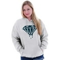thumbnail image 3 of Diamond Dripping Fashionable Girly Hoodie Sweatshirt Women Men Brisco Brands 2X, 3 of 6