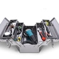 thumbnail image 4 of YongCo Foldable Stainless Steel Toolboxes Storage Tool Holder Carriers For Home Projects Automotive Repairs, 4 of 16