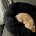 thumbnail image 5 of GOUWAN Calming Donut Dog and Cat Bed, 40" Plush Dog Bed Washable, Round Pet Beds for for Large Dogs，Black, 5 of 10