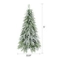 thumbnail image 6 of Christmas Tree 5FT Pre-Lit Spruce Snow Flocked Christmas Tree, Artificial Hinged Xmas Tree with LED Lights, Holiday Office Home Décor,Artificial Christmas Tree, 6 of 7