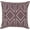 Plum, Ivory / Isleworth, variant on Hauteloom Mounds Throw Pillow