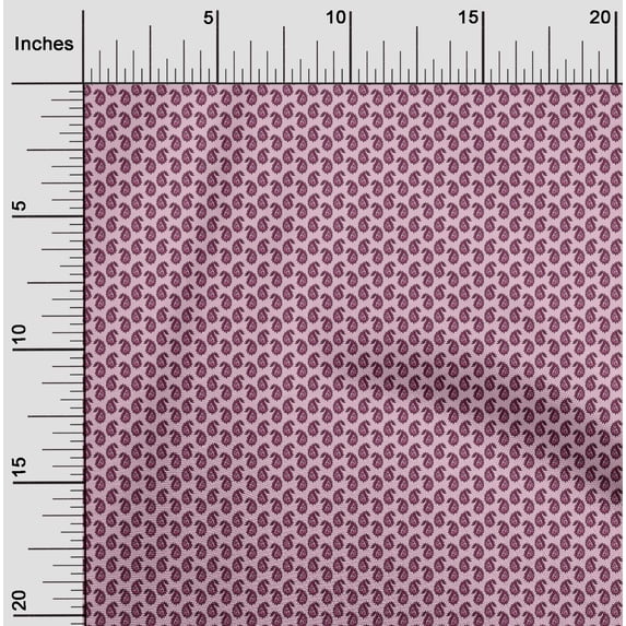oneOone Viscose Chiffon Fabric Paisley Block Print Fabric BTY 42 Inch Wide