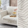 thumbnail image 3 of Juego de 3 Fundas Cubre Sala - Tejido Jacquard Elástico Fácil Lavado. Ideal para Proteger Tus Muebles - Protector de sillón - Sofa Cover (Marfil (Afelpado)), 3 of 7
