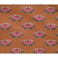 thumbnail image 4 of oneOone Cotton Flex Fabric Lotus Block Printed Craft Fabric BTY 40 Inch Wide, 4 of 4