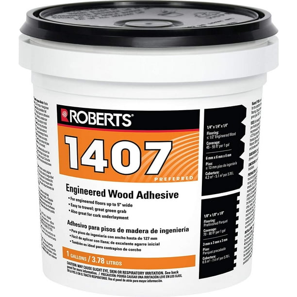 ROBERTS 14071 Flooring Adhesive, 1 Gallon, Beige