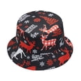 thumbnail image 2 of Niusricy Christmas Bucket Hats Outdoor UV Protection Wide Brim Fishermen Hats Sun Caps for Men Women, 2 of 7