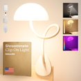 thumbnail image 1 of Lámpara de cabecera de cama Clip On Light Shroommate, color blanco, 1 of 6
