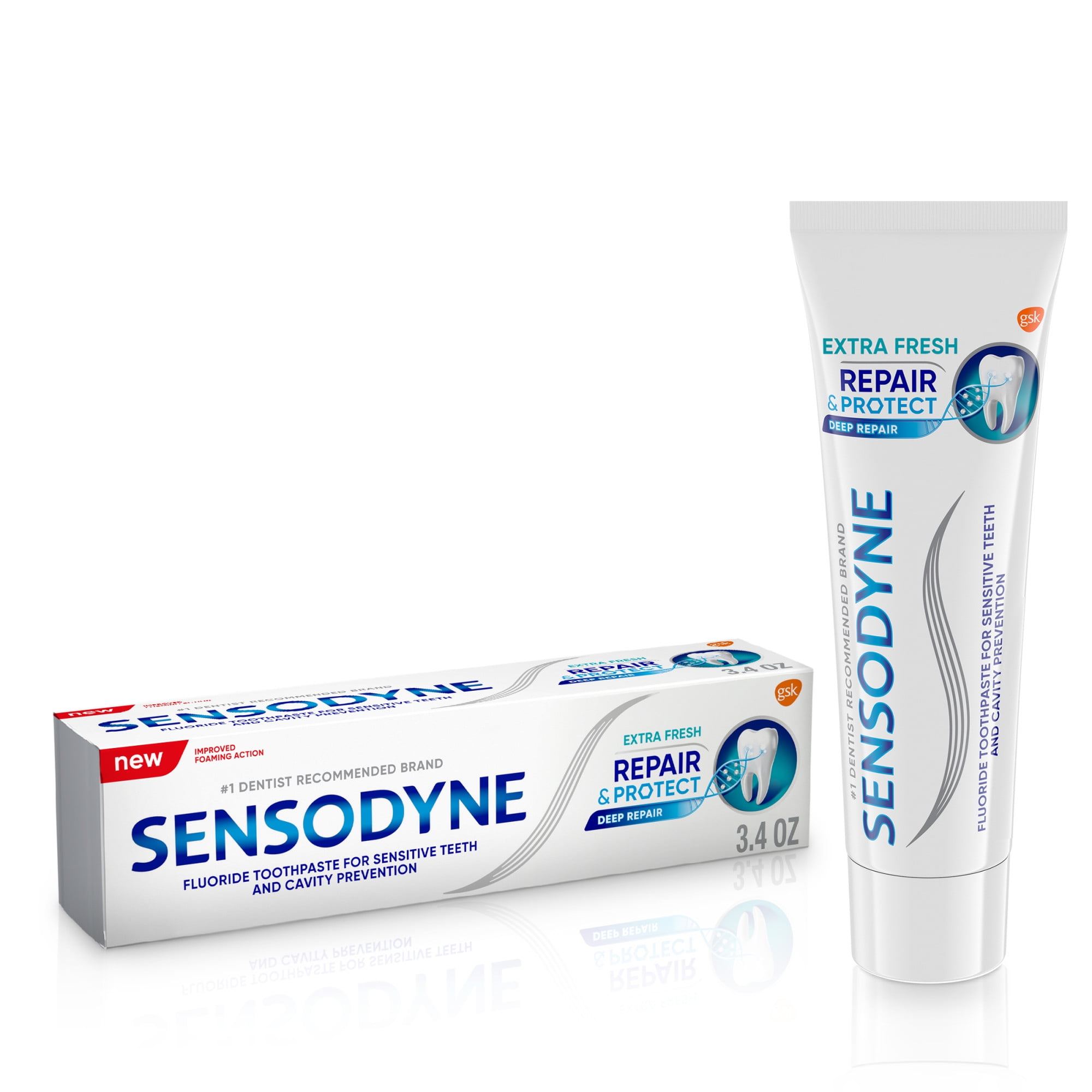 Sensodyne Repair and Protect Sensitive Toothpaste, Extra Fresh, 3.4 Oz