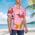 thumbnail image 3 of Fuzoiu Different Dogs Christmas Print Hawaiian Shirt for Men, Summer Beach Casual Short Sleeve Button Down Shirts, Men’s Beach Summer Shirts with Pocket,X-Large, 3 of 7