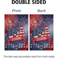 thumbnail image 2 of USA 250th Anniversary Flag | 12 x 18 Inch Double-Sided Outdoor American Flag | 1776-2026 250 Year Patriotic Banner for Garden & Indoor Celebration (B - USA 250th), 2 of 7