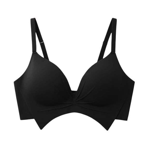 ByworldtasicNo Boundaries Wireless Comfy Bra for Women Seamless Bra Non Padded Soft Bralette V Neck Everyday Bras