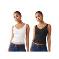 thumbnail image 3 of LMLYSoH Women Summer Tank Tops Lace Trim Stylish Slim Fit V Neck Sleeveless Vest, 3 of 9