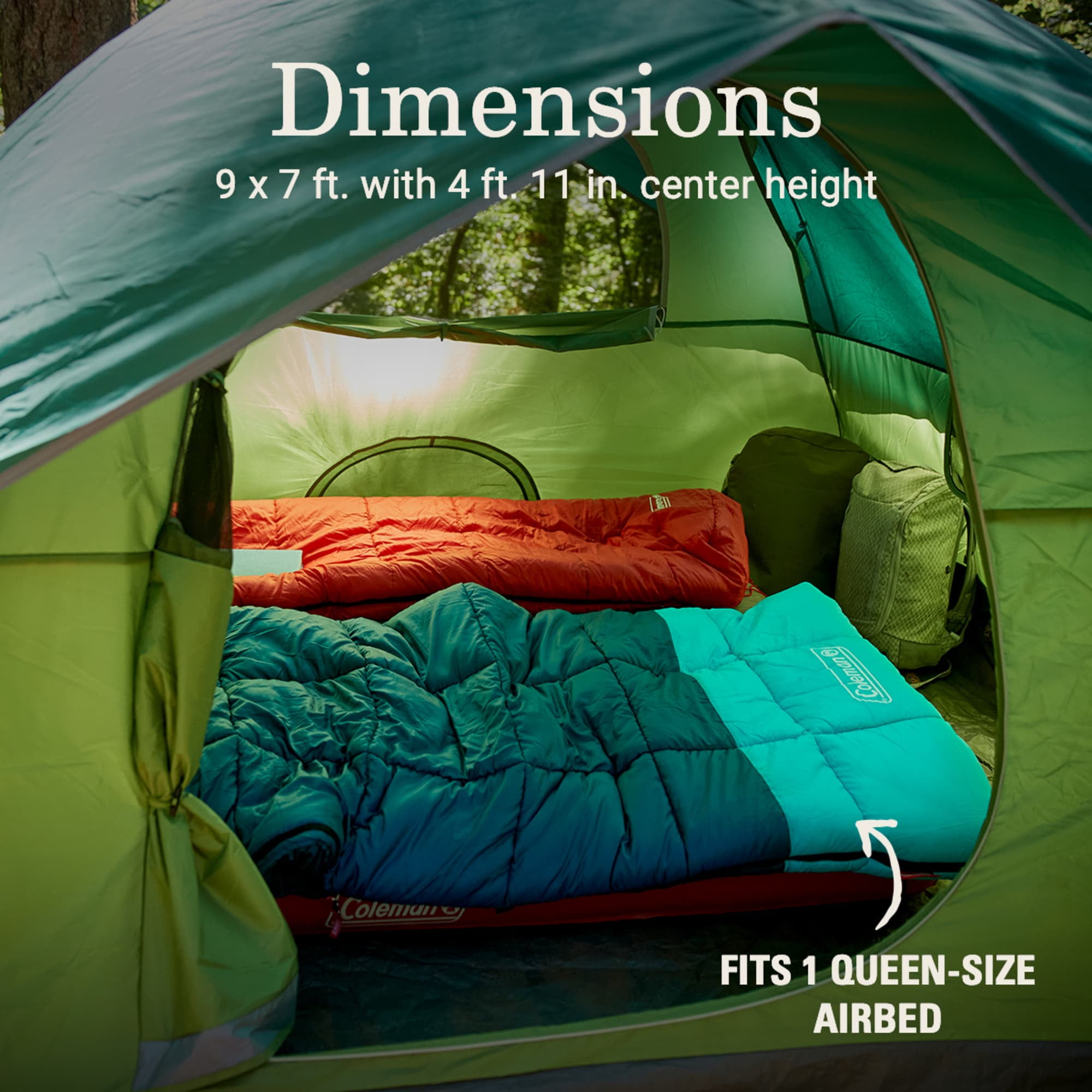 Coleman Sundome 3-Person Camp Tent - Walmart.com