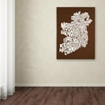 thumbnail image 4 of Trademark Art 'CHOCOLATE-Ireland Text Map' Canvas Art by Michael Tompsett, 4 of 4