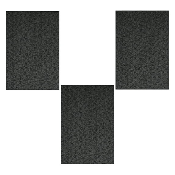 Furnish My Place Modern Indoor/Outdoor Commercial Black Rug, Modern Area Rug, Baby Nursery Mat, Pet-Friendly Carpet for Living Room, Playroom, Made in USA, 2' x 3' Rectangle - Set of 3