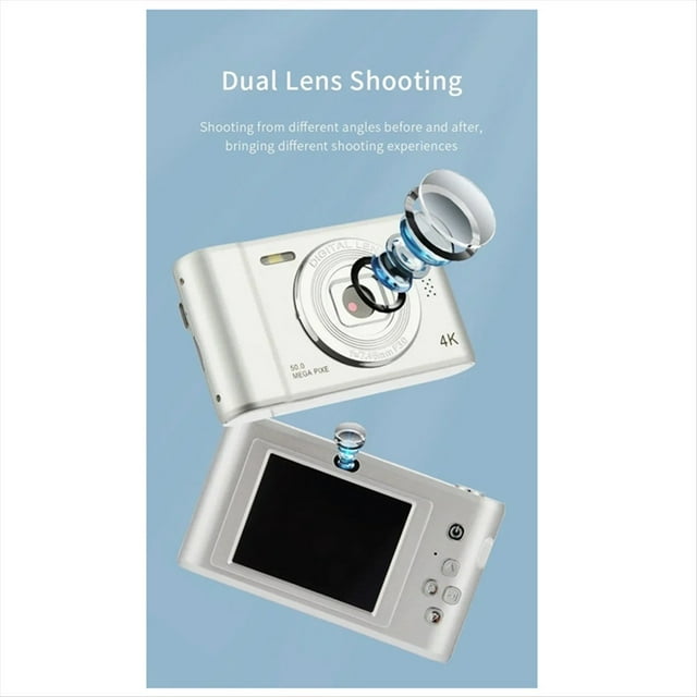Cámara Digital HD 1080P Cámara de Videocámara para Niños Mini Cámaras Compactas para Fotografía Principiante Selfie Negro
